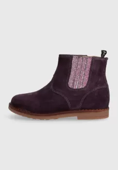 Pom D'api cizme chelsea din piele intoarsa TRIP JODZIP culoarea violet imagine