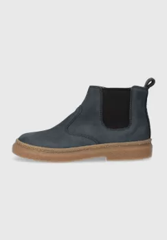 Pom D'api cizme din piele intoarsa TRIX JOD ZIP culoarea albastru marin imagine