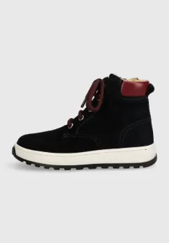Pom D'api pantofi din piele intoarsa pentru copii FLOW BOOTS culoarea albastru marin imagine
