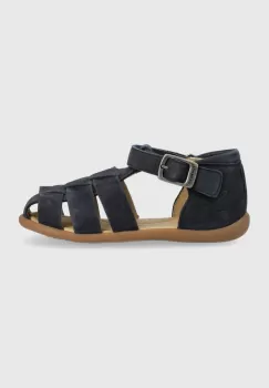 Pom D'api sandale din piele intoarsa pentru copii culoarea albastru marin imagine