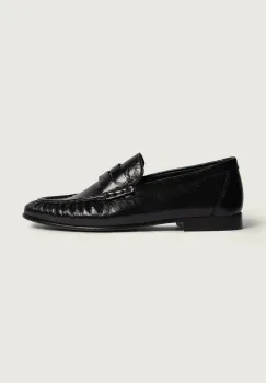 Posa mocasini pentru femei din piele Penny Loafer imagine