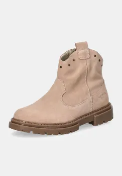 Primigi cizme din piele intoarsa pentru copii culoarea bej, PFS 69098 imagine