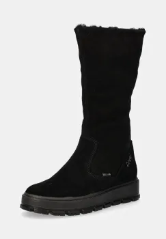 Primigi cizme din piele intoarsa pentru copii culoarea negru, PNEGT 68696 imagine