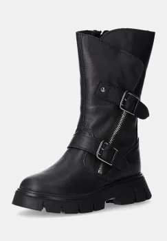Primigi ghete din piele pentru copii culoarea gri, PND 68763 imagine