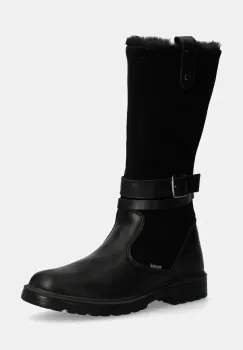 Primigi ghete din piele pentru copii culoarea negru, PHRGT 68746 imagine