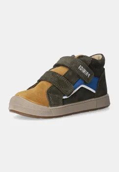 Primigi pantofi din piele intoarsa pentru copii culoarea verde, PQU 68515 imagine