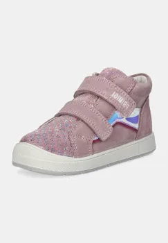 Primigi pantofi din piele intoarsa pentru copii culoarea violet, PQU 68515 imagine