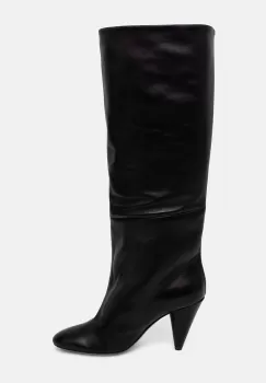 Proenza Schouler ghete de piele Cone femei, culoarea negru, cu toc drept, PS43031A imagine