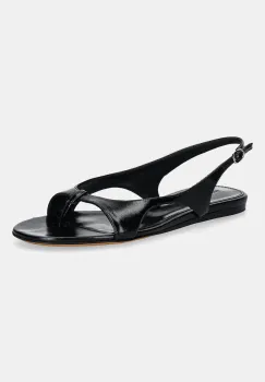 Proenza Schouler sandale de piele Slash culoarea negru, SH252035 imagine