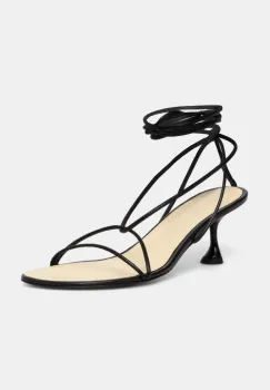 Proenza Schouler sandale de piele Tee culoarea negru, SH251014 imagine