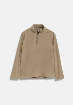 Protest bluza copii culoarea bej, neted imagine