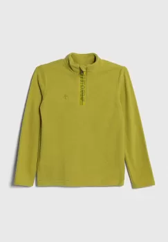Protest bluza copii culoarea verde, neted imagine