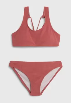 Protest costum de baie pentru copii din doua piese PRTHONOLUA culoarea roz imagine