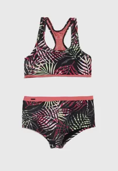 Protest costum de baie pentru copii din doua piese PRTMADDA culoarea roz imagine