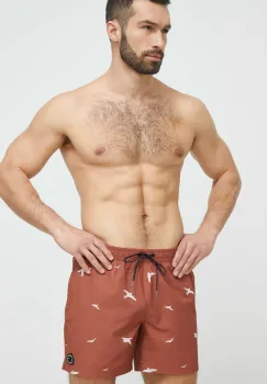 Protest pantaloni scurti de baie culoarea portocaliu imagine