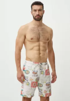 Protest pantaloni scurti de baie Prtguno culoarea alb, 2710943 imagine