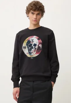 PS Paul Smith bluza barbati, culoarea negru, cu imprimeu, M2R.027R.NP4800 imagine
