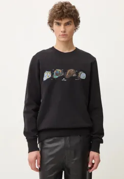 PS Paul Smith bluza barbati, culoarea negru, cu imprimeu, M2R.027R.NP4801 imagine
