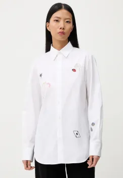 PS Paul Smith camasa culoarea alb, cu guler clasic, regular, W2R-331BE-V21598 imagine