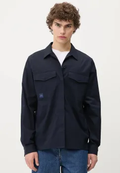 PS Paul Smith camasa culoarea bleumarin, cu guler clasic, regular, M2R-615Z-T21951 imagine