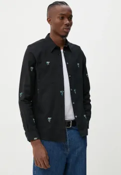 PS Paul Smith camasa din bumbac barbati, culoarea negru, cu guler clasic, regular, M2R.614P.N22179 imagine