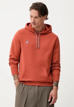 PS Paul Smith hanorac de bumbac culoarea portocaliu, cu gluga, uni, M2R-284SZ-T21116 imagine