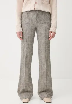 PS Paul Smith pantaloni cu lana culoarea bej, drept, medium waist, W2R-358T-T31313 imagine