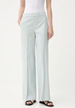 PS Paul Smith pantaloni din amestec de in drept, high waist, W2R.349T.P31282 imagine