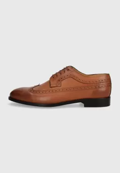 PS Paul Smith pantofi de piele Ark barbati, culoarea maro imagine