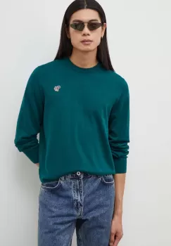 PS Paul Smith pulover de bumbac culoarea verde, light imagine