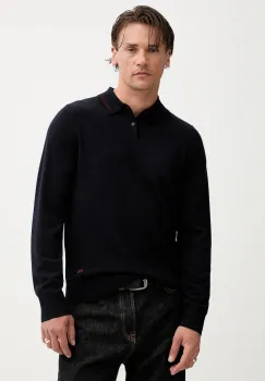 PS Paul Smith pulover de lana culoarea bleumarin, light, M2R-303Z-T21861 imagine