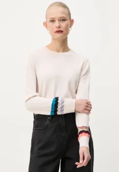 PS Paul Smith pulover de lana femei, culoarea bej, light, W2R.449N.P31263 imagine