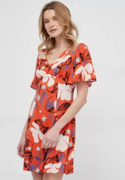 PS Paul Smith rochie culoarea portocaliu, mini, evazati imagine