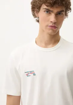 PS Paul Smith tricou barbati, culoarea bej, cu imprimeu, M2R.090Z.NP4822 imagine