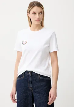 PS Paul Smith tricou din bumbac culoarea alb, W2R-G799-TP5178 imagine