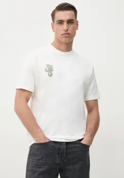 PS Paul Smith tricou din bumbac culoarea bej, cu imprimeu, M2R.220X.PP5076 imagine