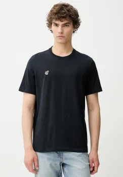PS Paul Smith tricou din bumbac culoarea bleumarin, uni, M2R.011R.KZEBRA imagine