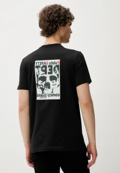 PS Paul Smith tricou din bumbac culoarea negru, cu imprimeu, M2R-010R-TP5260 imagine