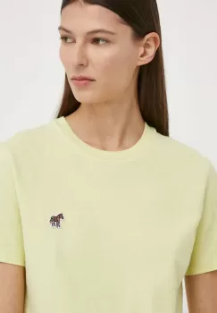 PS Paul Smith tricou din bumbac culoarea verde imagine