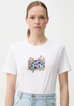 PS Paul Smith tricou din bumbac femei, culoarea alb, W2R.G799.PP4951 imagine