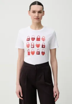 PS Paul Smith tricou din bumbac femei, culoarea alb, W2R.G799.PP5095 imagine