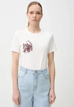 PS Paul Smith tricou din bumbac femei, culoarea bej, W2R.G799.PP5102 imagine