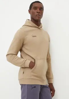 Puma bluza barbati, culoarea bej, cu gluga, neted, 681889 imagine