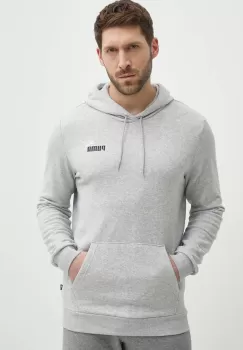 Puma bluza barbati, culoarea gri, cu gluga, cu imprimeu, 680990 imagine