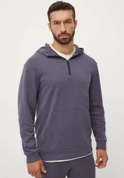 Puma bluza barbati, culoarea gri, cu gluga, cu imprimeu, 681620 imagine