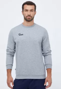Puma bluza barbati, culoarea gri, neted imagine