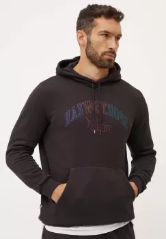Puma bluza barbati, culoarea negru, cu gluga, cu imprimeu, 681775 imagine