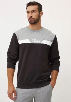 Puma bluza barbati, culoarea negru, cu imprimeu, 681733 imagine