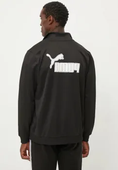 Puma bluza barbati, culoarea negru, cu imprimeu, 683239 imagine
