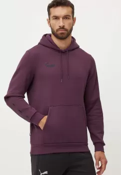 Puma bluza barbati, culoarea violet, cu gluga, cu imprimeu imagine